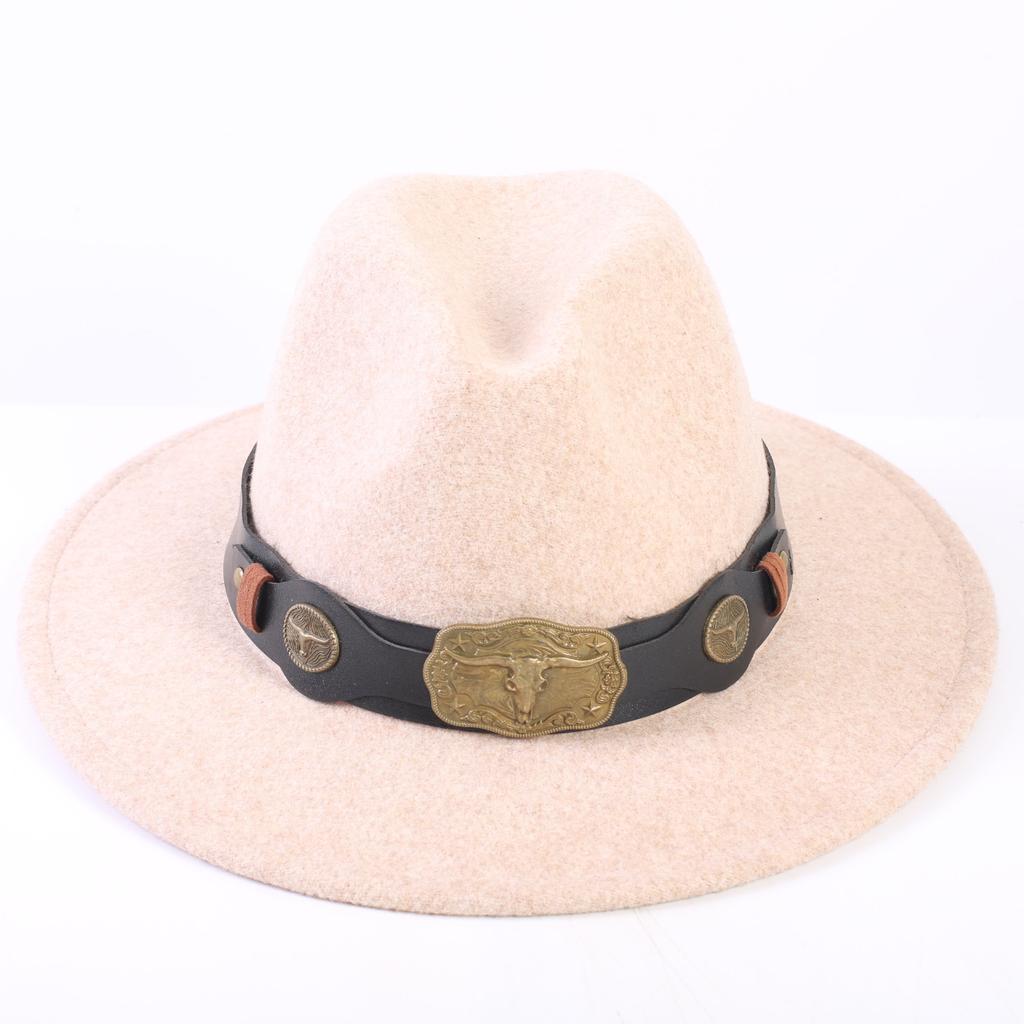 Popular European and American High-end Wool Top Hat, Men's and Women's Fashion Versatile Elegant Top Hat Jazz Hat