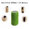 Ni-Cd SC 2200mAh 1.2V Battery for Vacuum Cleaners and Hand Drills