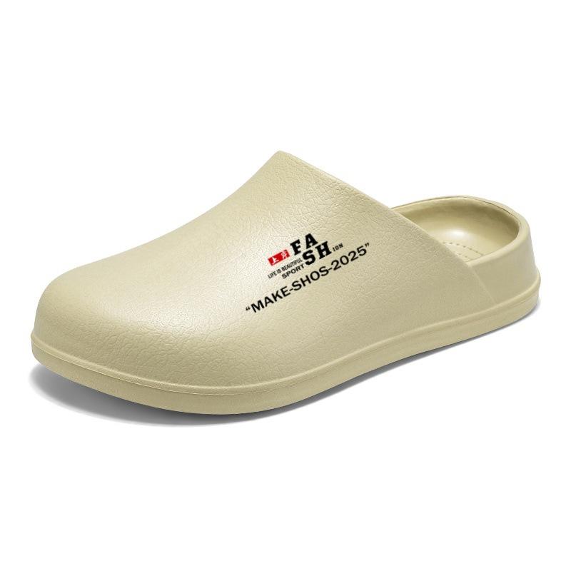 EVA weicher Boden auf Scheiße treten Gefühl Baotou Slipper große Größe Mode Freizeitschuhe rutschfest und desodorierend Arbeit Boken coole Hausschuhe