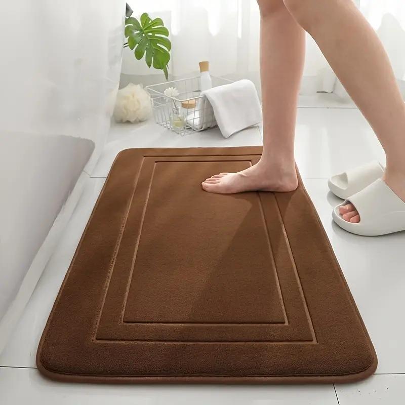 Bathroom Mat Bath Non-slip Carpets In Wash Basin Bathtub Side Floor Rug Shower Room Doormat Memory Foam 3D Pad