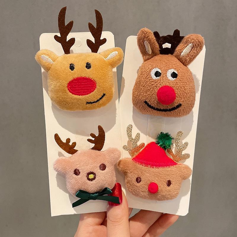 Reindeer Snowman Christmas Brooch Pin for Women - Holiday Gift & Decoration