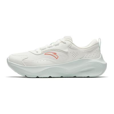 Textile, Synthetic Leather Low Top Training Shoes Women's Ivory White 922547702Q-2
