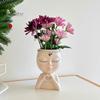 Doniczka na kwiaty w kształcie twarzy Love Style Girl Head Plant Pot Small Lady Face Planter dla sukulentów do wnętrz i na zewnątrz, centralny element biurka do salonu