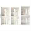 3Parts/Set Handmade Creative Molds 3D Human Shape Cake Mold Fondant Cake Decorating Gum Paste Baking Tool Stencil Fondant