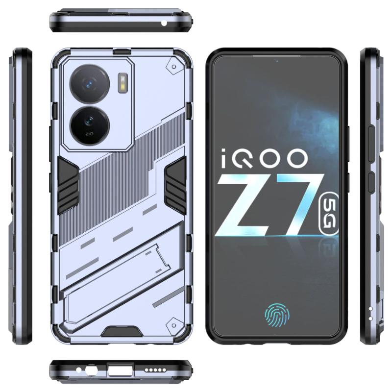 For Vivo iQOO Z7x Z7 Pro 5G Armor Shockproof Phone Case Back Cover For iQOO Z7 Magnetic Kickstand Anti-Fall Protect Coque Cases