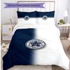 Leicester City Football Printed 3 Pieces Bedding Set, Comfortable Skin Friendly Bedroom Duvet Cover Set