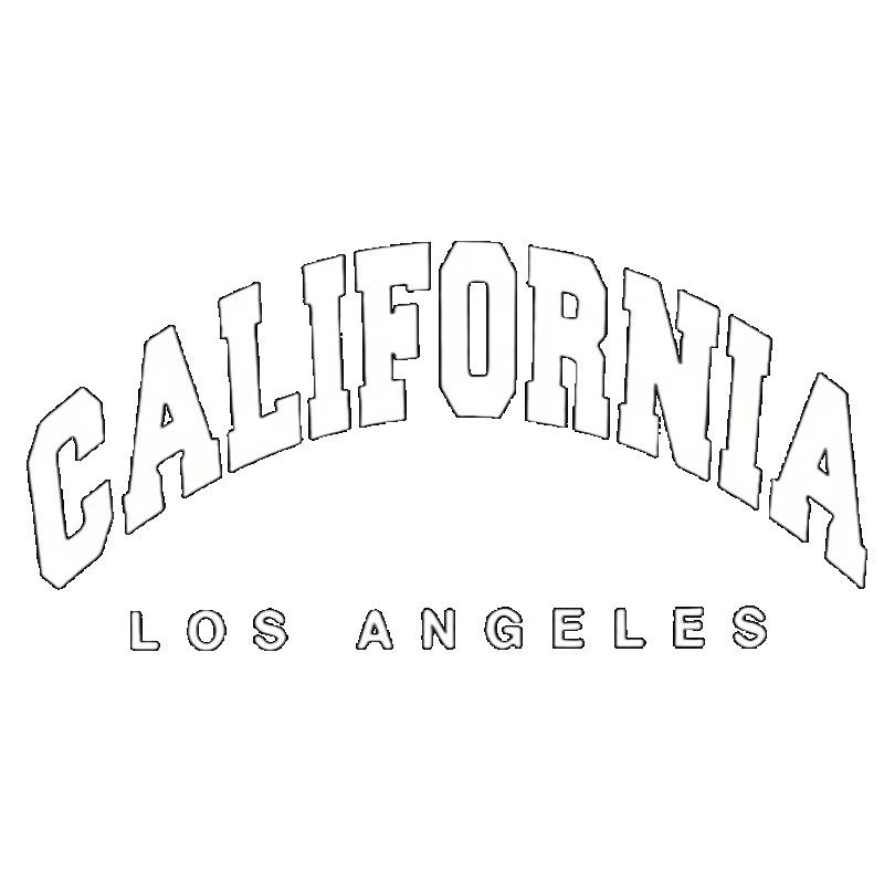 Kalifornien Los Angeles Grafik T-Shirt Schwarz Oversized Streetwear Lässiges Oberteil Unisex Mode Trendy Urbaner Stil Sommerkleidung