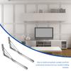 2pcs Stainless Steel Folding Brackets Heavy Duty Support For Shelf Storage Wall Board Mounting Bracket Desk Microwave Oven Use