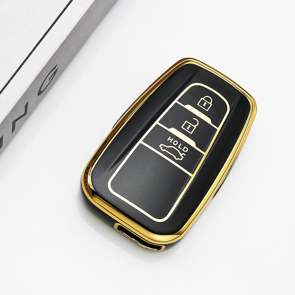 3 Buttons Car Keyless Shell Fob Cover Keychain Tpu Key Case Protection For Toyota Highlander Prius Rav4 Camry Corolla 4Runner