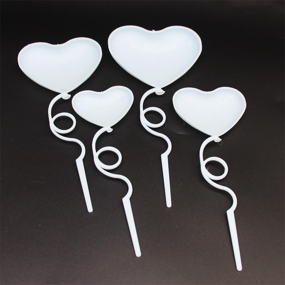 Plastic Heart Cake Flag Cupcake Pennant Valentine's Day Cake Topper Cake Decoration Party Supplies