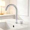 Separate Bathroom Faucet Sink Faucet Deck Mount Basin Faucet Mixer Tap Single Handle Rotary Control Cold And Hot Basin Faucet