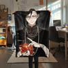 Coperta in Flanella con Stampa Black Butler, Alta qualità Confortevole per Tutte le Stagioni, Decorazione per la Casa, Calore e Comfort, Perfetta per Regali di Natale08
