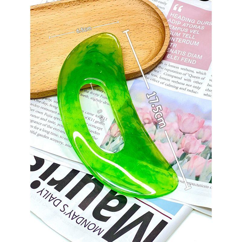 

Scrapping Plate Shoulder, Neck and Back Special Scraping Neck Lymph Handy Gadget Large Universal for Entire Body Leg Scraping Meridian Dredging Emerald Green (Send Acupuncture Point Map)