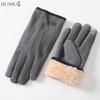 JIUMU Men's Lined Knit Touchscreen Gloves