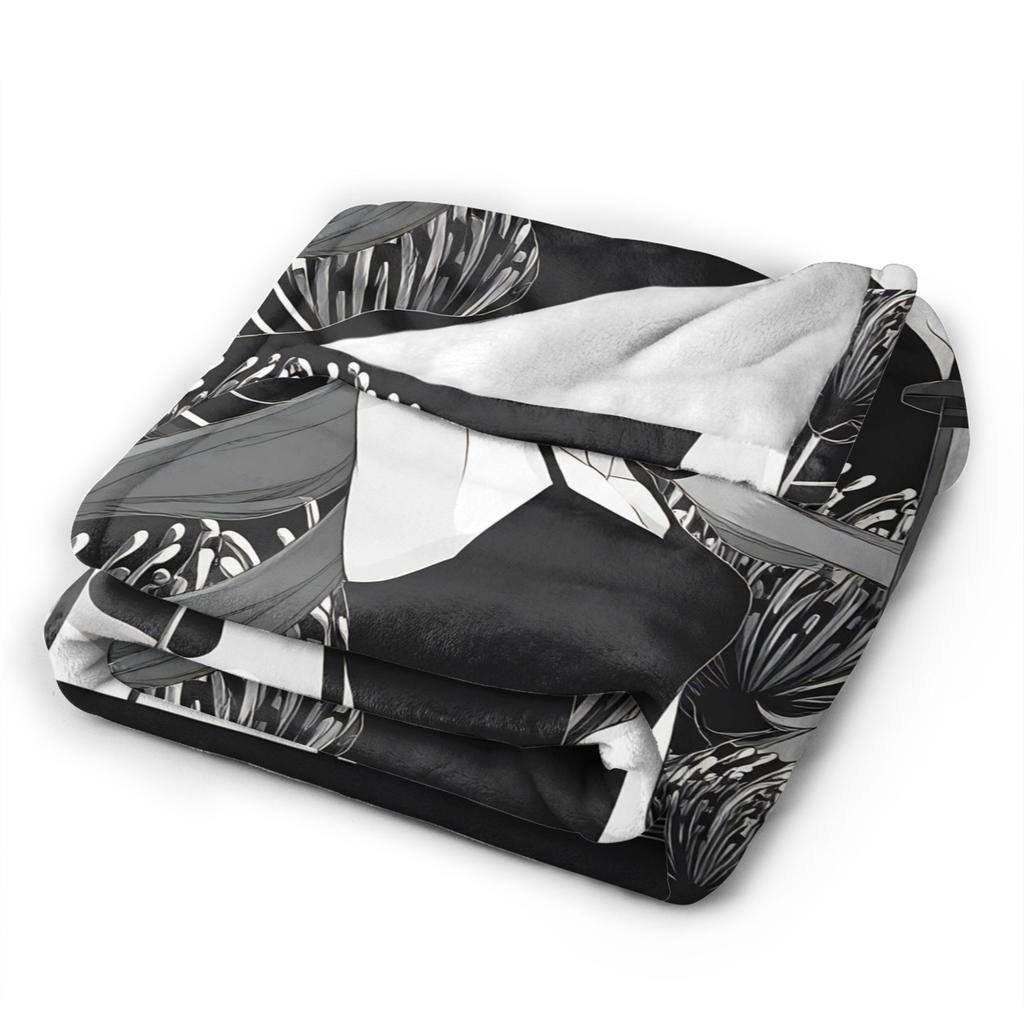 Mirai Nikki Gasai Yuno Blanket  Warm Funny Plush Throw Blanket For Girls Boys Couch Chair Flannel Bedspread Bed Cover