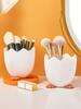 1pcs Lovely Eggshell Storage Box Beauty Brush Storage Box Desktop Large Capacity Stationery Storage Box Cartoon Desk Pen Holder