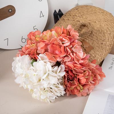 Fleur artificielle à une seule branche, bouquet de mariage décoratif réaliste, mini fleur d'hortensia, décoration d'intérieur