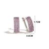 Gorgeous Silver Earrings for Women & Girls Natural Amethyst February Birthstone Light Luxury Jewelry Birthday Dating Love Gift