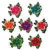 Peony Embroidery Patch Floral Embroidery Floral Applique Fashion Elegant Sewing Accessories