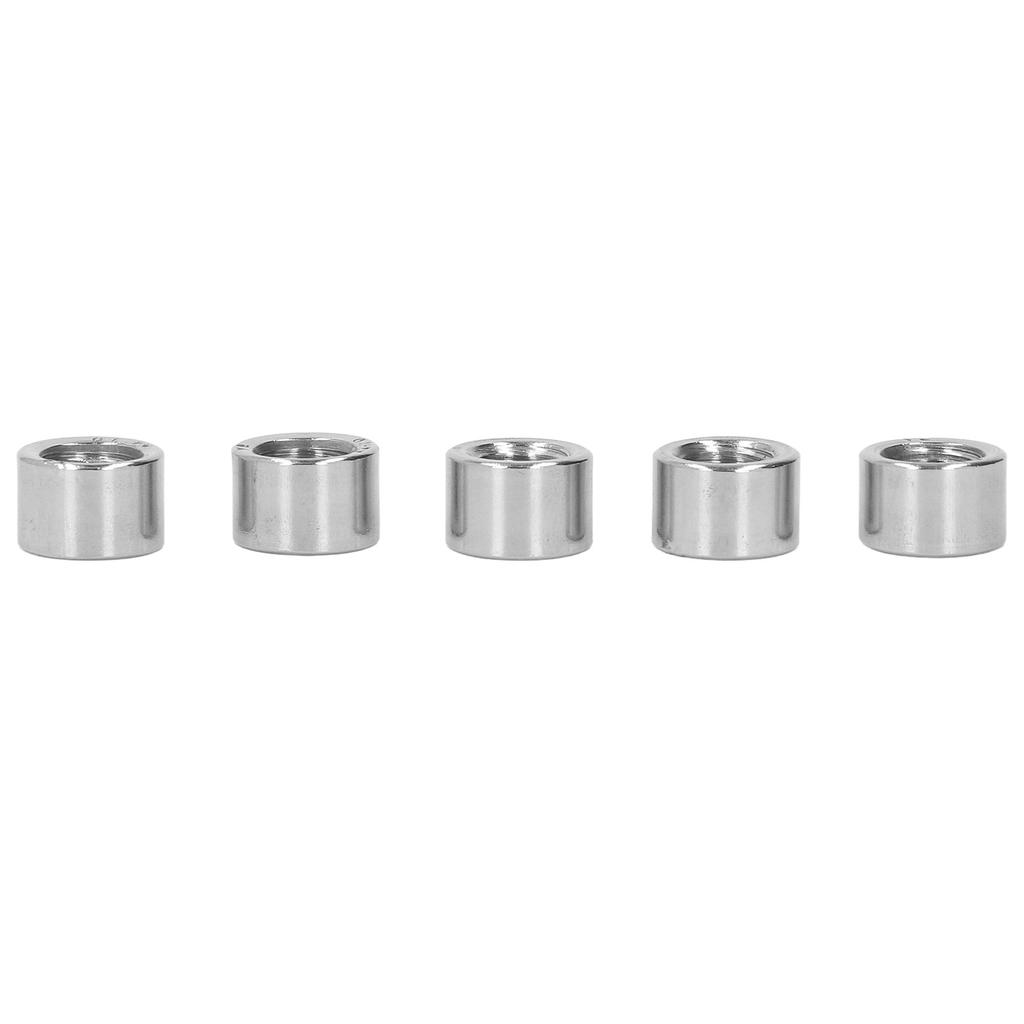 20Pcs M8 Female Thread Round Coupling Nut Threaded Cylindrical Coupling Nut Kit for Machine Maintenance
