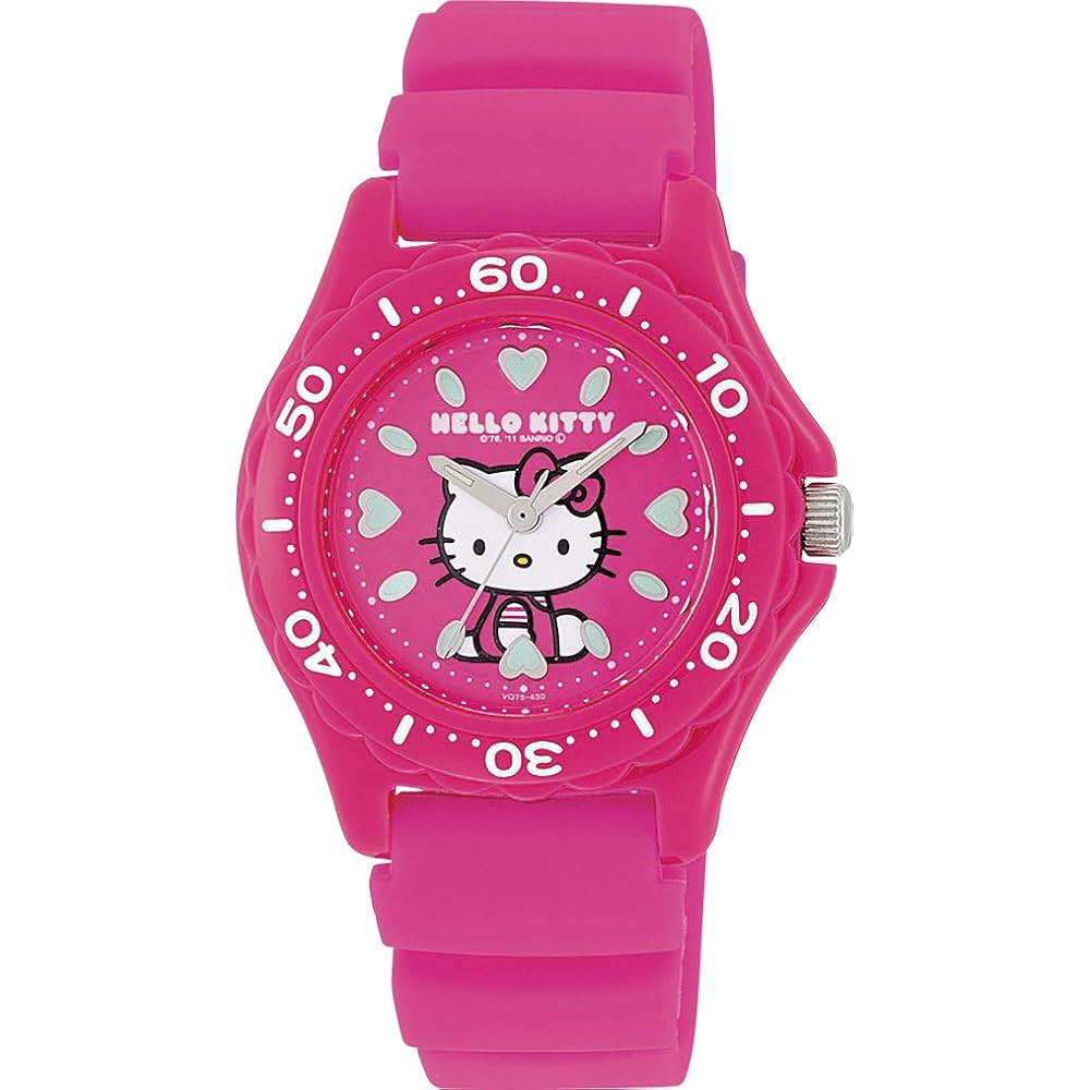 Citizen QQ Hello Kitty Analog Watch Waterproof with Silicone Strap 30m Pink for Women