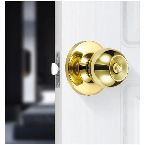 Stainless Steel round Ball Door Knobs Passage Entrance Lock Handle for Bedrooms Living Rooms Hardware Accessories