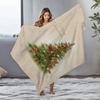 Tuniu Christmas Tree Fleece Blanket Soft Warm Cozy Decorative Throw Blanket for Bedroom Sofa Christmas Gift