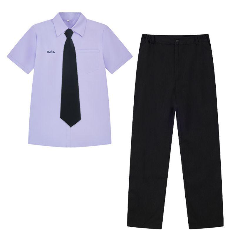 Authentisches thailändisches Schuluniform-Set: Preppy-Stil für Junior und High School, Sommer-Schüleraufführungskostüm
