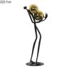 Minimalistische schwarze Streichholzmännchen Ornamente Goldene Kugel Dekorative Charakterstatue Schreibtischdekoration Abstrakte Figurenskulptur