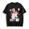Mom And Kid Birthday Themed Print Casual Adult Top Pure Cotton T-shirt