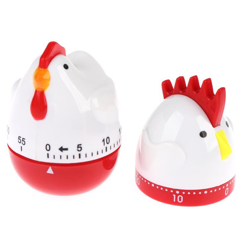Cute Chicken Rooster Kitchen Timer Mechanical Countdown Alarm Clock Kid Friendly for Study Cooking Baking Reminder
