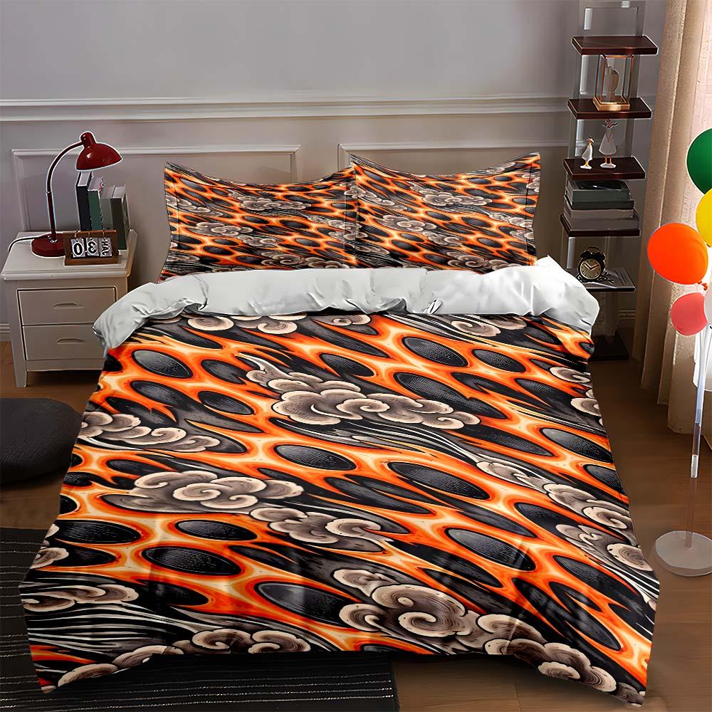 

Fiery, swirling, dramatic. Bedding Duvet cover sets Duvet covers Pillowcases gifts (1 * Duvet Cover 2 * Pillowcases, without duvet insert) 135x200cm