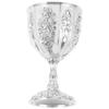 European High Grade Glass Wine Cup 1Pc Retro Delicate Cocktail Cup Zinc Alloy Collection Vintage Home Decor Stylish Gift