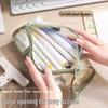 Dual-Use Transparent Mesh Pencil Case: Large Capacity, Detachable Holder for Students