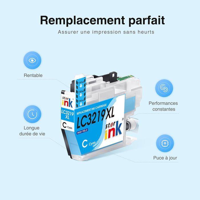 Cartouche d'Encre Compatible - LAMPE DU PARFUMEUR - LC3219XL LC3217 - 8 Cartouches - Multi-couleurs - 3000 pages