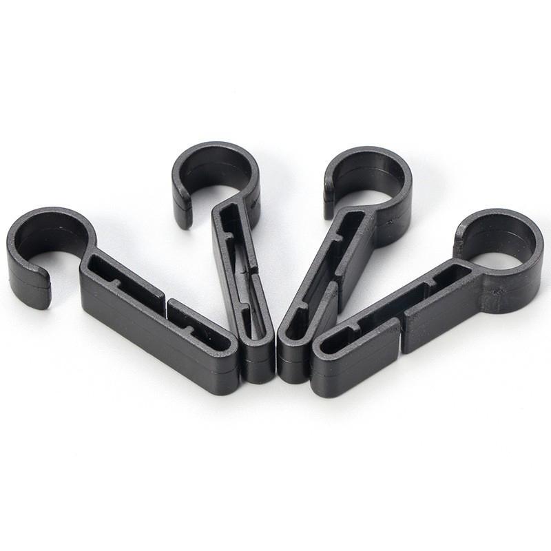 5/10Pcs Plastic Helmet Clips Attachment Head Light Clamps Black Set Headlamp Hard Hat Safety Cap Hook Outdoor Tools