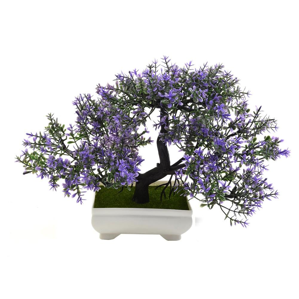 

Искусственное растение Офис Пластиковый горшок Фиолетовый Комната фиолетовый