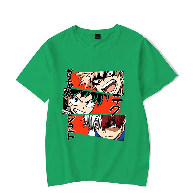 

Новая Смешная Футболка с Принтом Деку Бакуго Кацуки Тодороки Шото Женская Мужская Повседневная Летняя Прохладная Футболка Топы Большого Размера Футболки 4XL