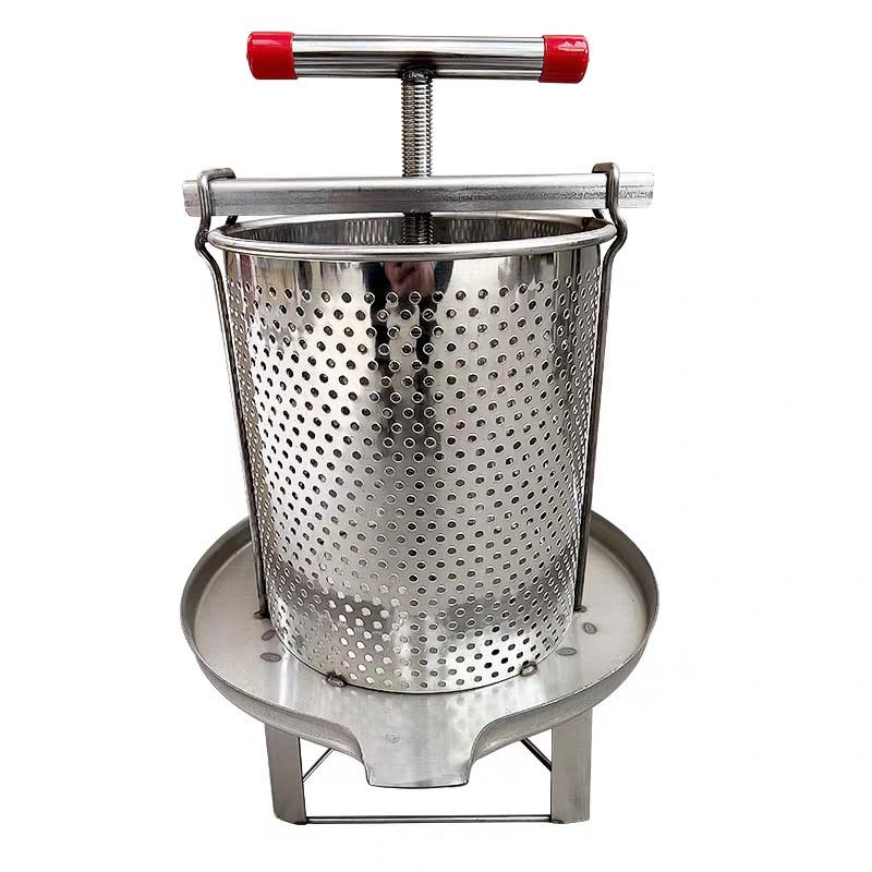 Domowy ze stali nierdzewnej spożywczej prasa do miodu przenośny ekstraktor do miodu mała maszyna do wyciskania miodu