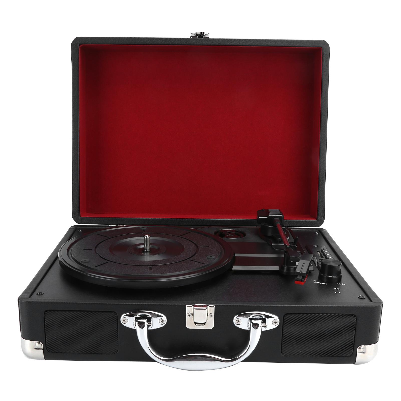 

HYT01 Портативный проигрыватель виниловых пластинок 334578 Проигрыватель USB Карта памяти MMC UK Plug