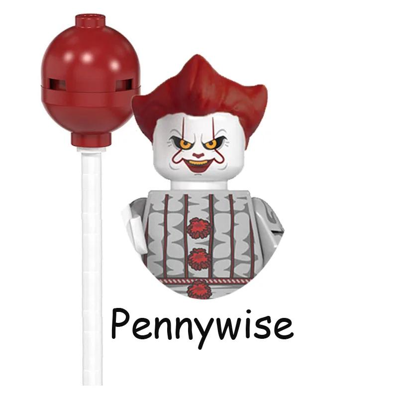 Halloween Horror Figure The Shining Scream Silent Hill Stephen King's It Model Blocks Construction Bricks Toys For Children