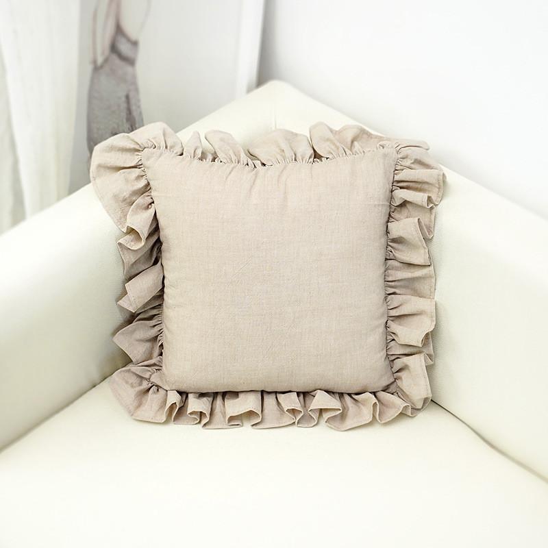 Bow Pillow Striped Cotton Girl Heart Floating Window Simple Decoration Home