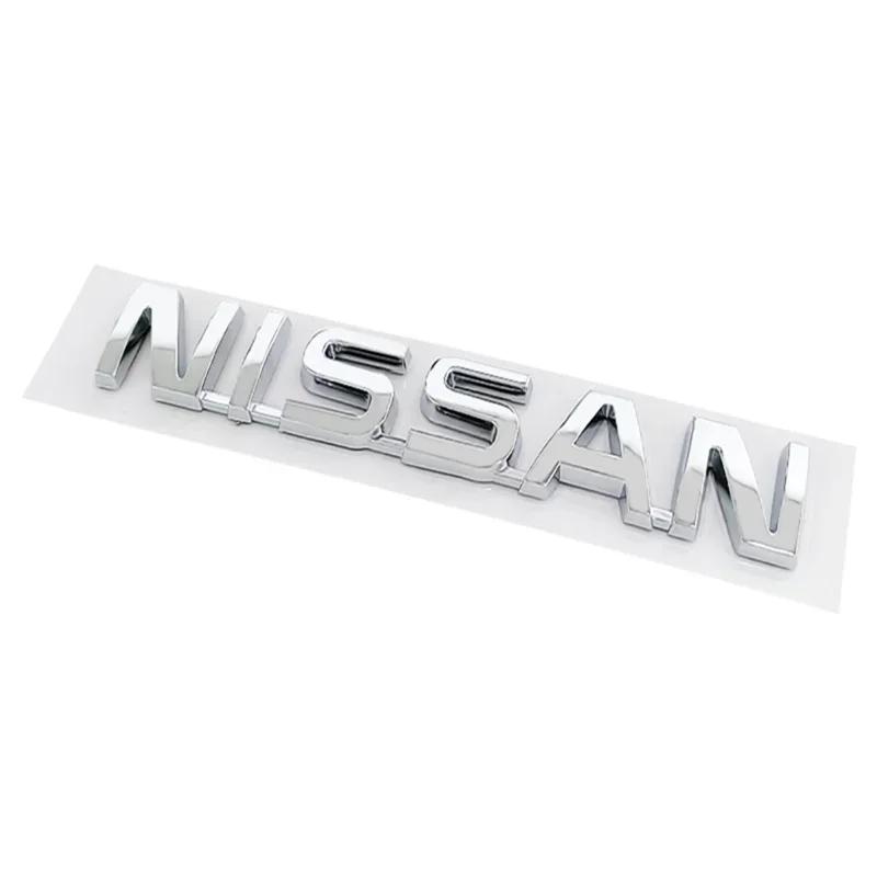 BYRDVE1 ABS Car Rear Trunk Bumper Emblem Letter Sticker for Nissan Tiida Sylphy Teana X Trail T30 Leaf T32 Almera Qashqai J10