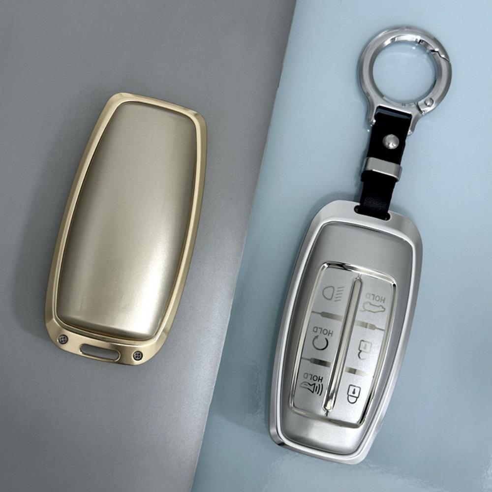 Hliníková kovová krytka pouzdra na klíče od auta pro luxusní vozidla Hyundai Genesis GV70 GV80 GV90