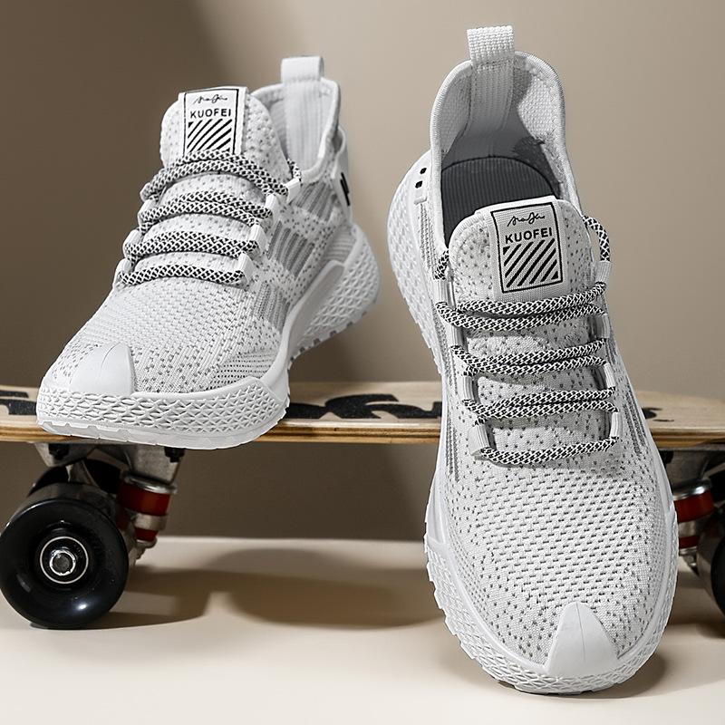 Beliebte atmungsaktive Fly-Woven-Mesh Herrenschuhe Sommer Sportschuhe Freizeitschuhe Studenten Laufschuhe Weichsohle Außenhandel Trendschuhe