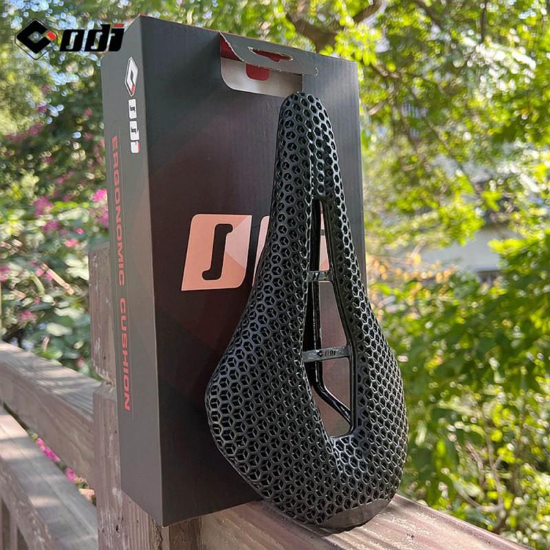 3D Printed Carbon Fiber Bicycle Saddle Mountain Bike Cycling Comfort Breathable Ergonomic Seat Pad