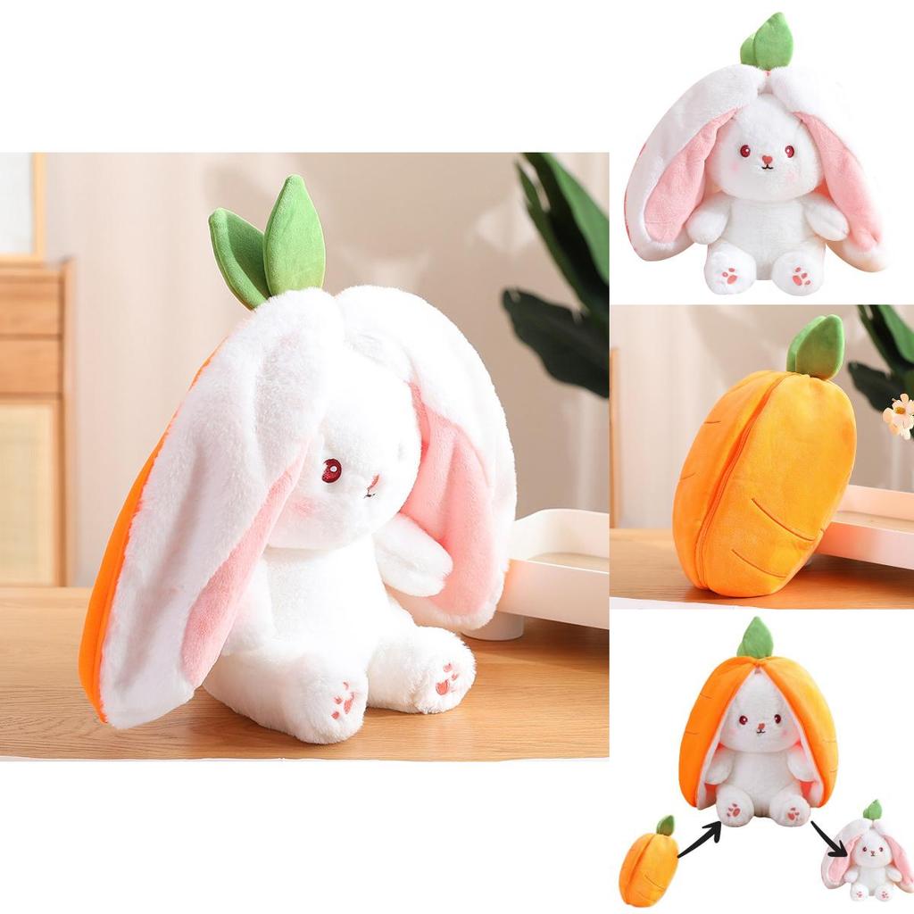 Adorable Transformable Fruit Rabbit Plush Toy