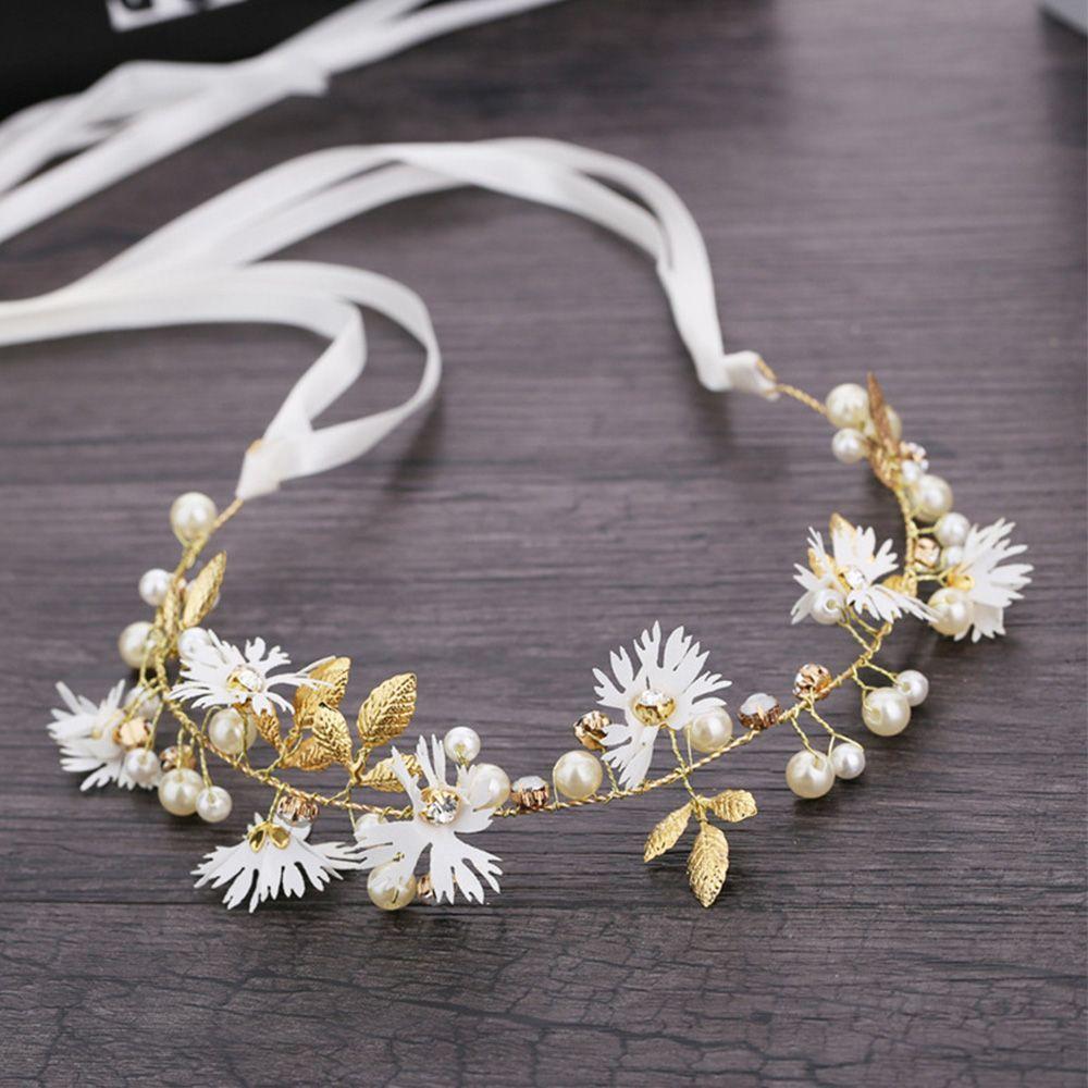 Wedding Daisy Flower Bridal Tiaras Hairband Garlands Headband