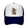 Vintage Eagle Guitar Rebel Spirit Mesh Baseball Cap Casual Hat Outdoor  For Womens Unisex FeUnisex