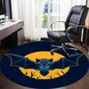 1pc Bat Moon Office Round Area Rug, Under Office Chairs Bedroom Living Room Home Decor, Room Deco, Available In Various Sizes